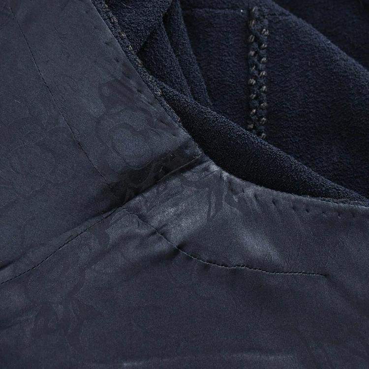 Pre Owned Chanel Sleeveless Dress Navy 08C #38