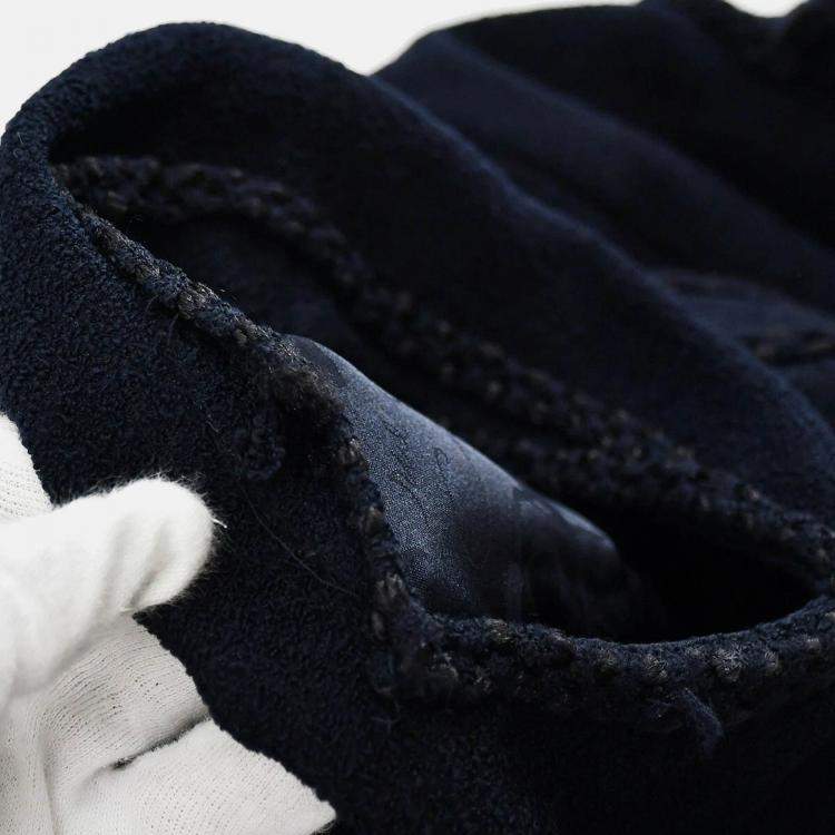 Pre Owned Chanel Sleeveless Dress Navy 08C #38