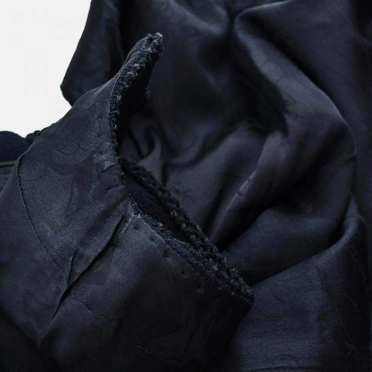 Pre Owned Chanel Sleeveless Dress Navy 08C #38