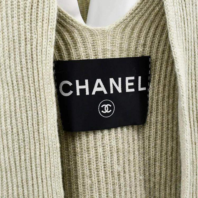 Pre Owned Chanel Sweater Gray Size 38
