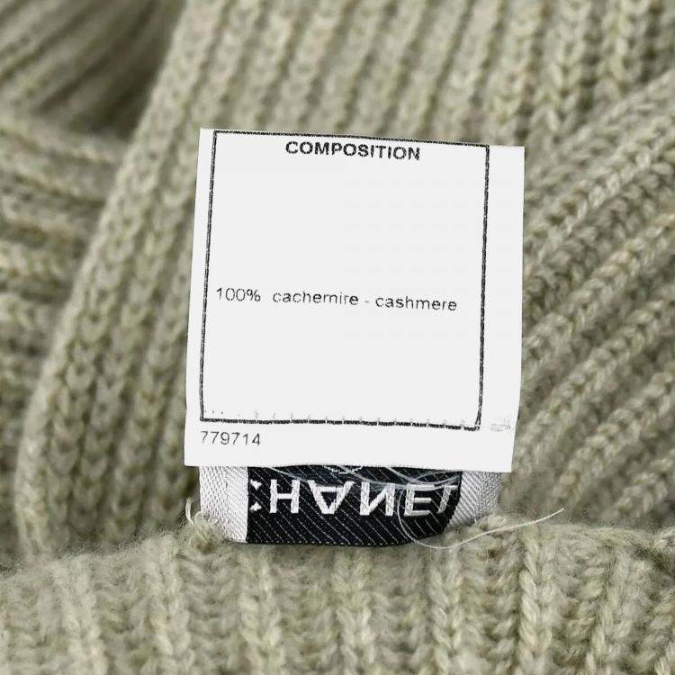 Pre Owned Chanel Sweater Gray Size 38