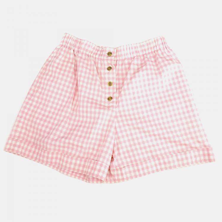 Pre Owned Chanel Half Pants Pink Size 40