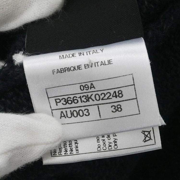 Pre Owned Chanel Sport Line Dress Dark Gray Size 38