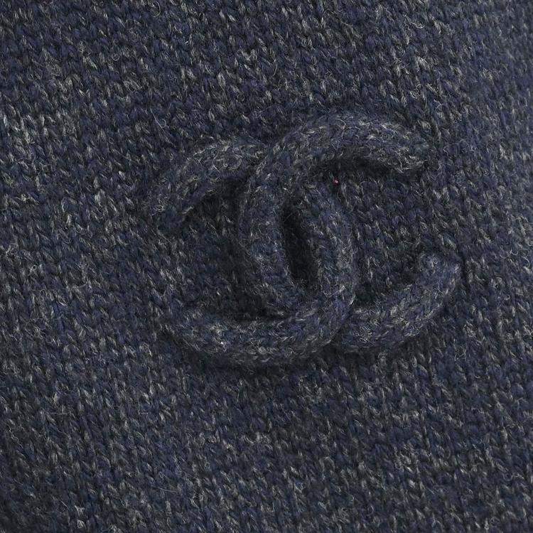 Pre Owned Chanel Sport Line Dress Dark Gray Size 38