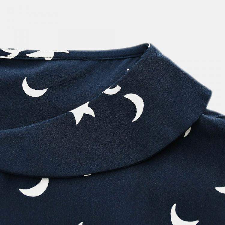 Pre Owned Chanel Short Sleeve Shirt Blouse Top Navy Size 50
