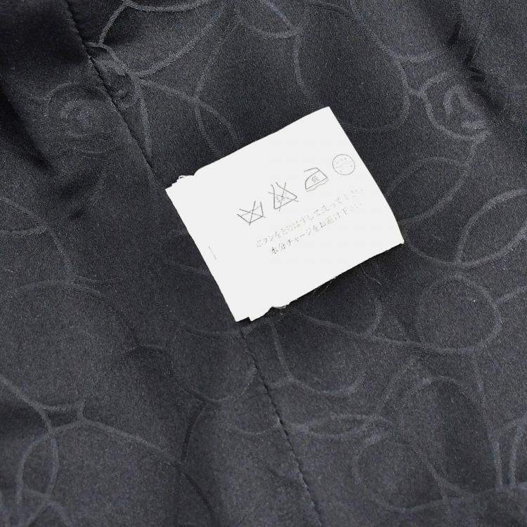 Pre Owned Chanel Single Breasted Jacket Black Size 34