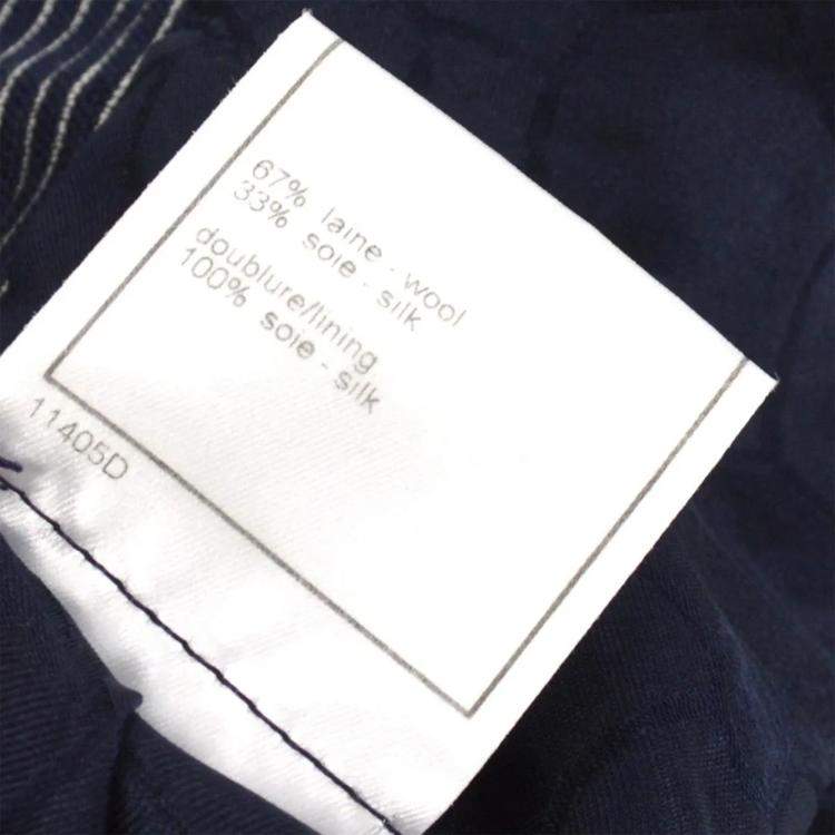 Pre Owned Chanel Jacket Navy #38