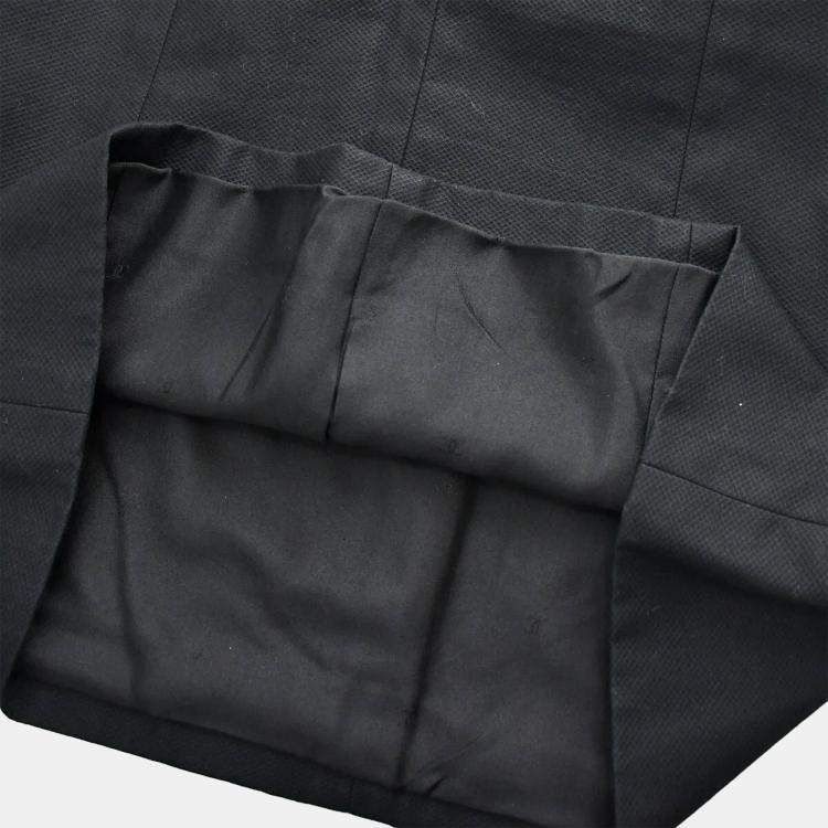 Pre Owned Chanel Setup Suit Jacket Skirt Black 98S #36