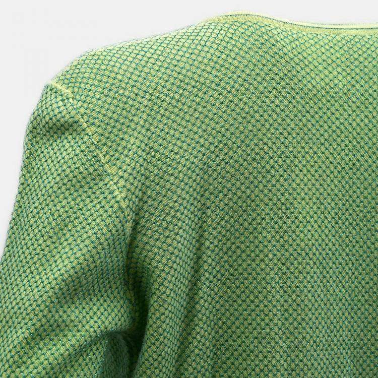 Pre Owned Chanel Ensemble Cardigan Short Sleeve Top Green #42