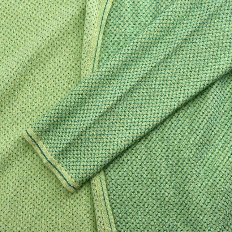 Pre Owned Chanel Ensemble Cardigan Short Sleeve Top Green #42