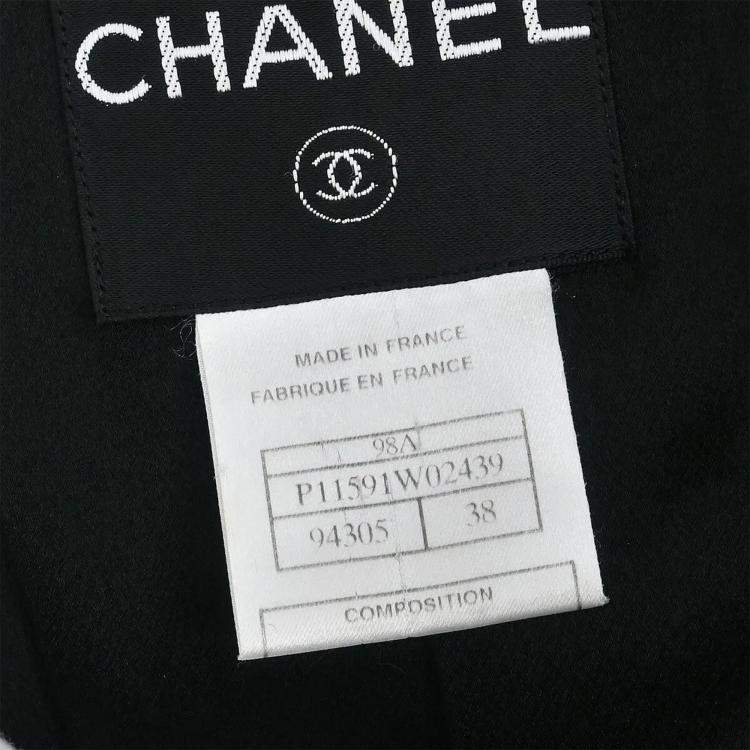 مملوكة مسبقًا Chanel Double Breasted Jacket Black 98A #38