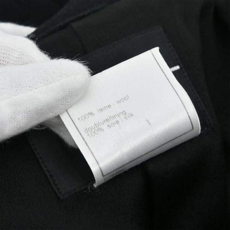 مملوكة مسبقًا Chanel Double Breasted Jacket Black 98A #38