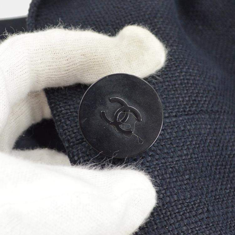 Pre Owned Chanel Single Breasted Jacket Black 98C #38