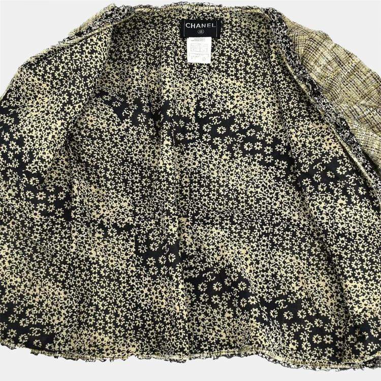 Pre Owned Chanel Collarless Jacket Beige 03P #48