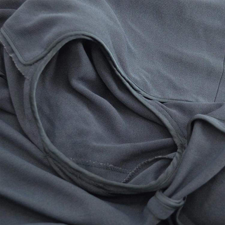 Pre Owned Chanel Single Breasted Jacket Gray 98C #44
