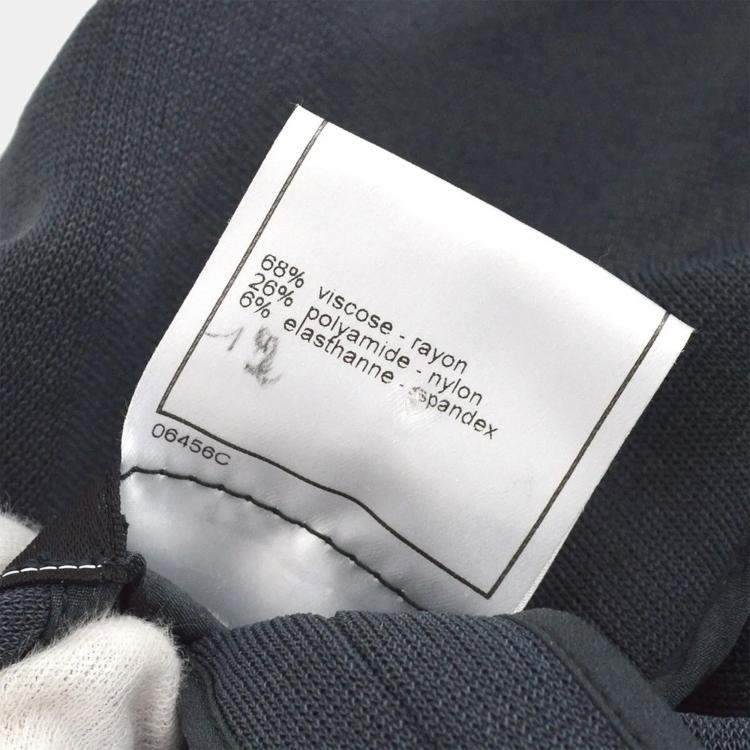 Pre Owned Chanel Single Breasted Jacket Gray 98C #44