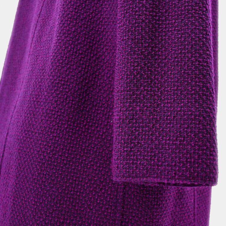 Pre Owned Chanel Setup Suit Jacket Dress Purple 95A #38