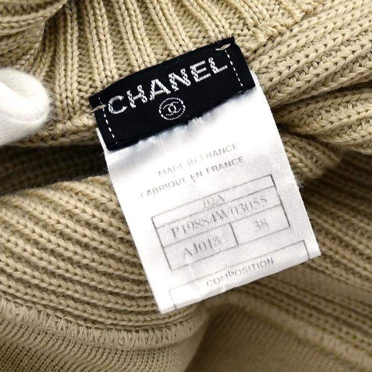 Pre Owned Chanel Sport Line Sweater Beige 02A #38