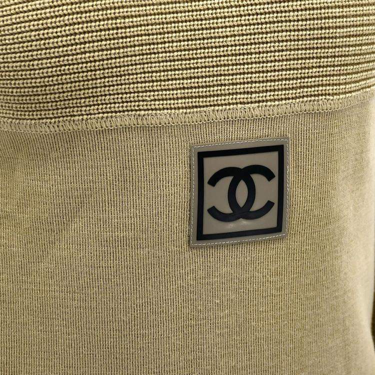 Pre Owned Chanel Sport Line Sweater Beige 02A #38