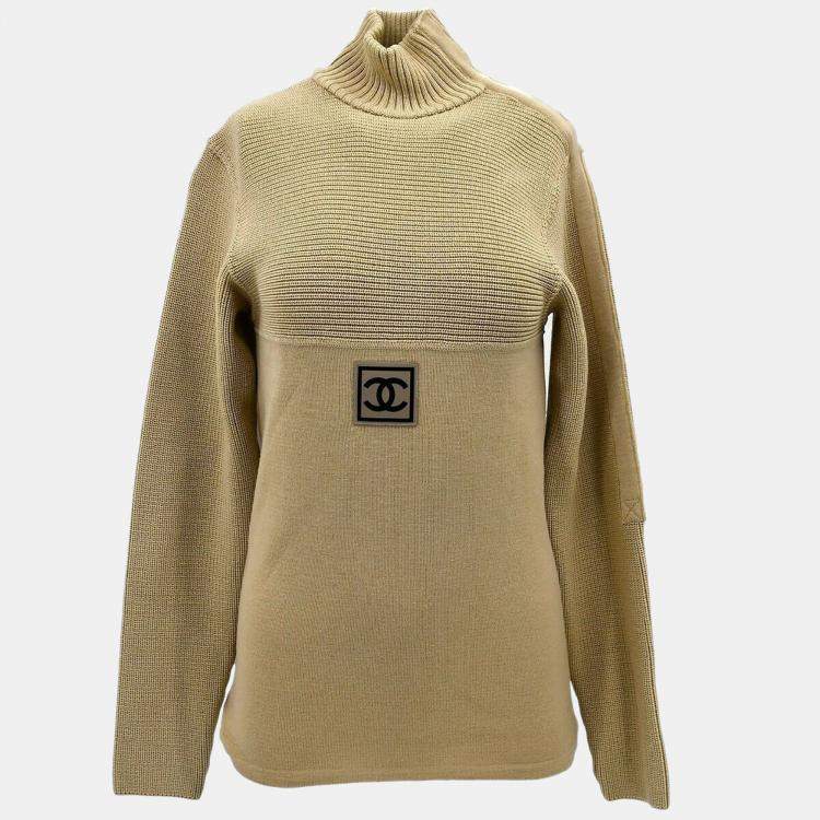 Pre Owned Chanel Sport Line Sweater Beige 02A #38