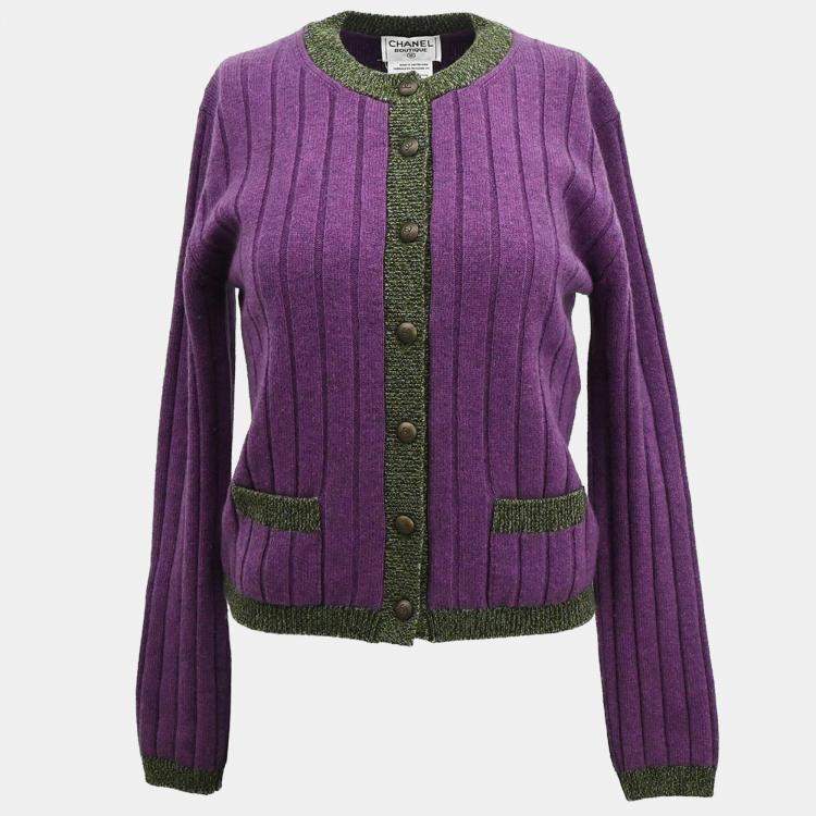 مملوكة مسبقًا Chanel Cardigan Purple 