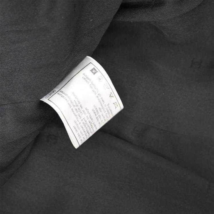 Pre Owned Chanel Single Breasted Jacket Black 