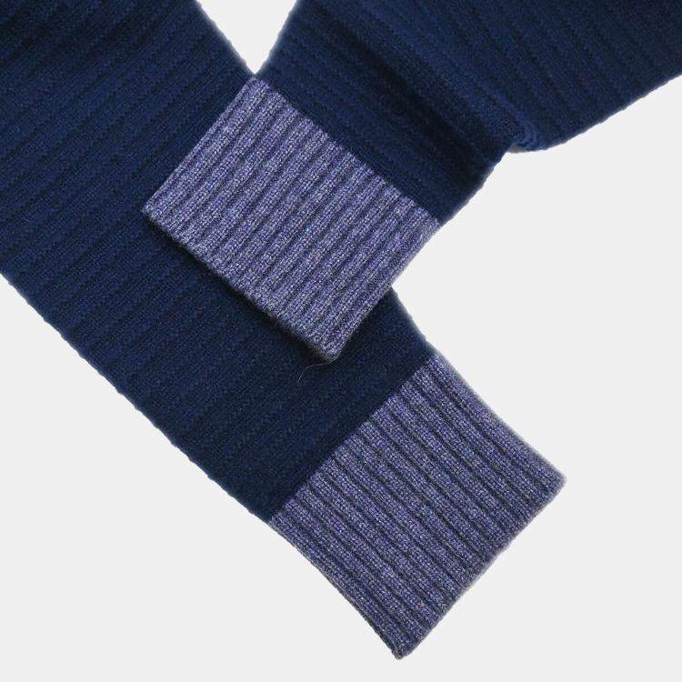 Pre Owned Chanel Cardigan Navy Blue