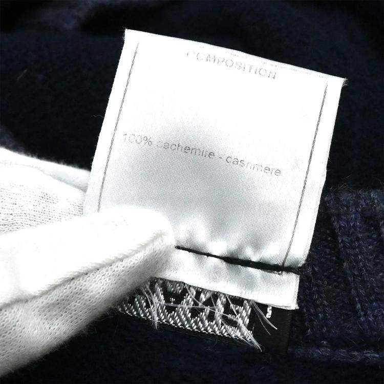 Pre Owned Chanel Cardigan Navy Blue