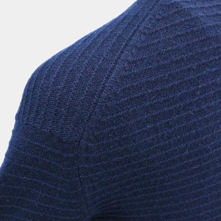 Pre Owned Chanel Cardigan Navy Blue