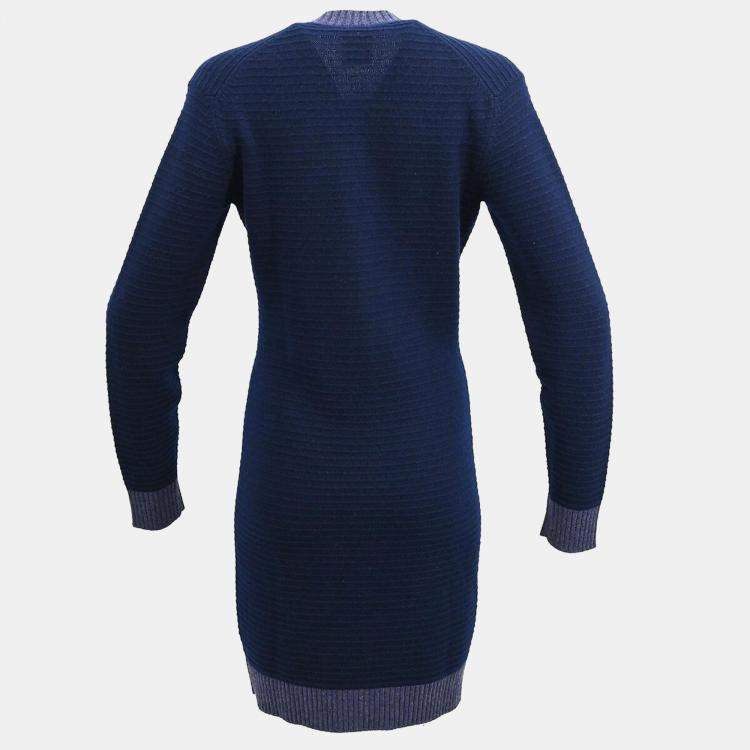 Pre Owned Chanel Cardigan Navy Blue