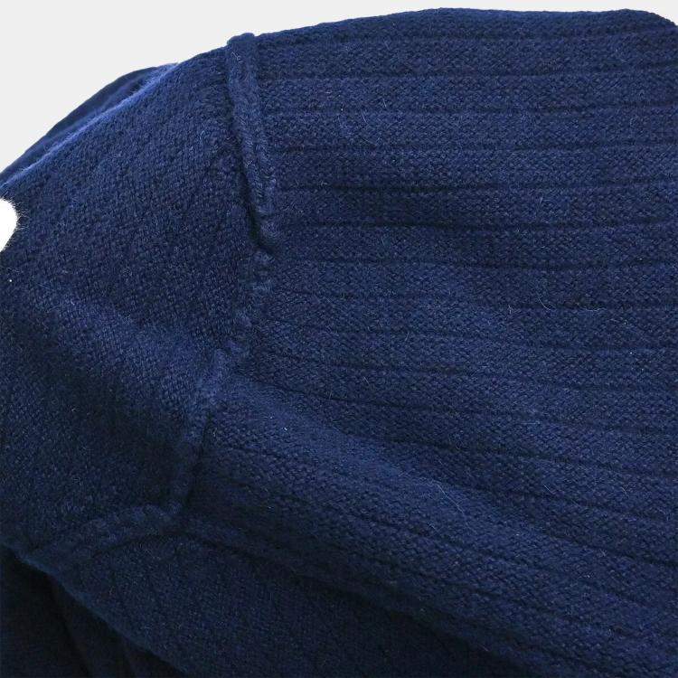 Pre Owned Chanel Cardigan Navy Blue