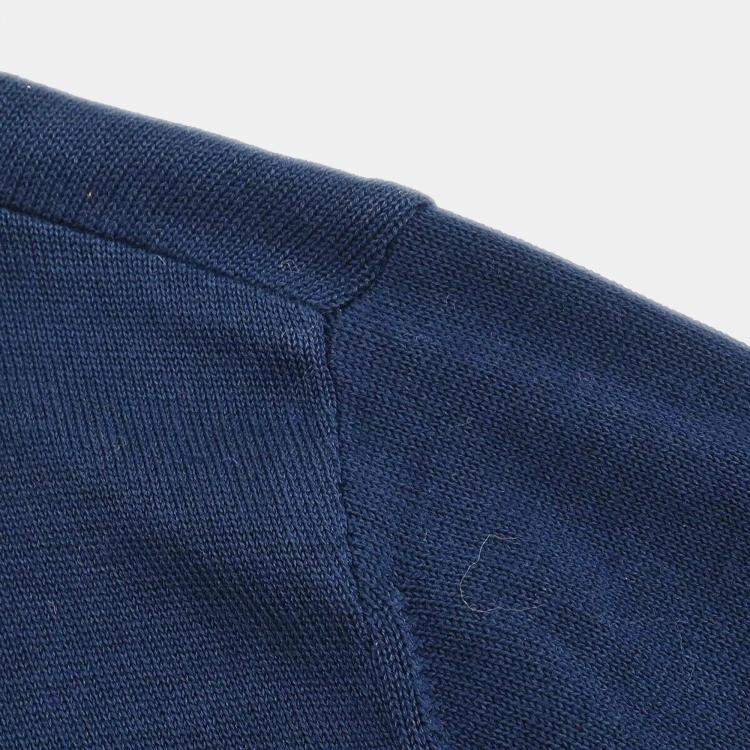 Pre Owned Chanel Ensemble Cardigan Top Navy 