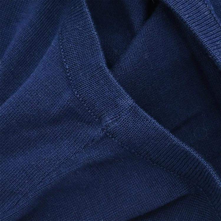 Pre Owned Chanel Ensemble Cardigan Top Navy 