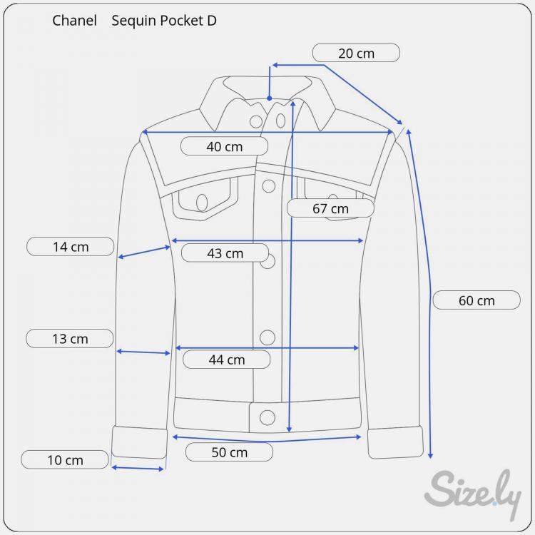 Pre Owned Chanel Sequin Pocket Denim Jacket