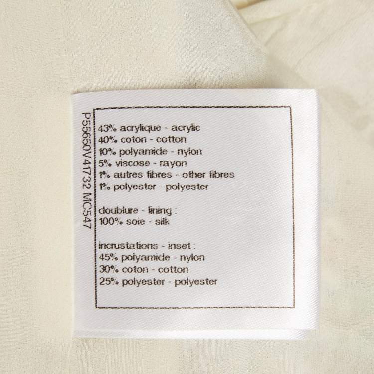 Pre Owned Chanel Multicolor Tweed Double Breasted Cuba Blazer S