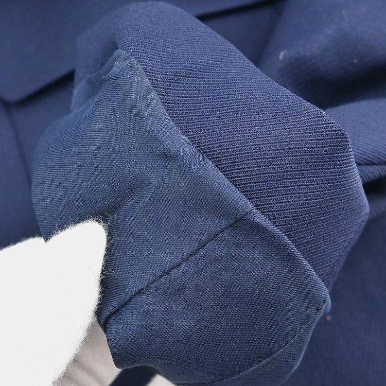 Pre Owned Chanel Double Breasted Jacket Navy Size S