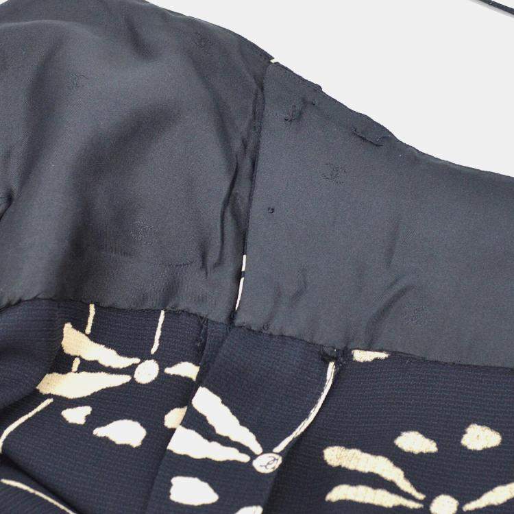 Pre Owned Chanel Sleeveless Black Dress Women Size 42