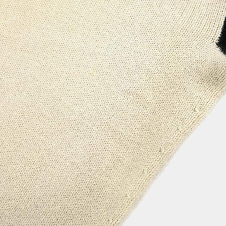 Pre Owned Chanel Off-White/Black Cashmere Women Size 42