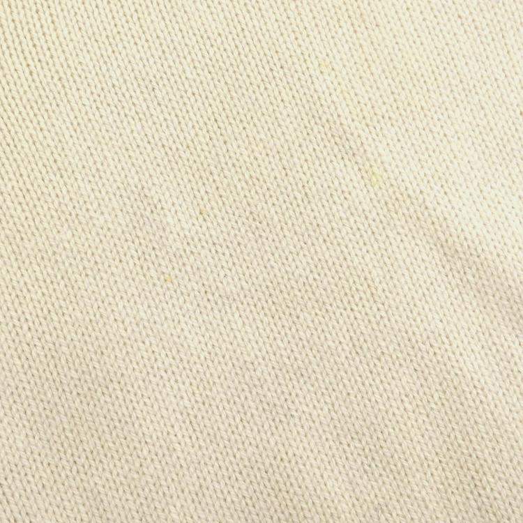 Pre Owned Chanel Off-White/Black Cashmere Women Size 42