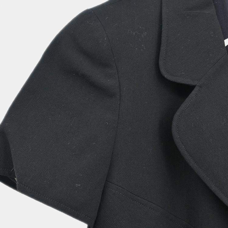 Pre Owned Chanel Black Wool Dress Women Size 34