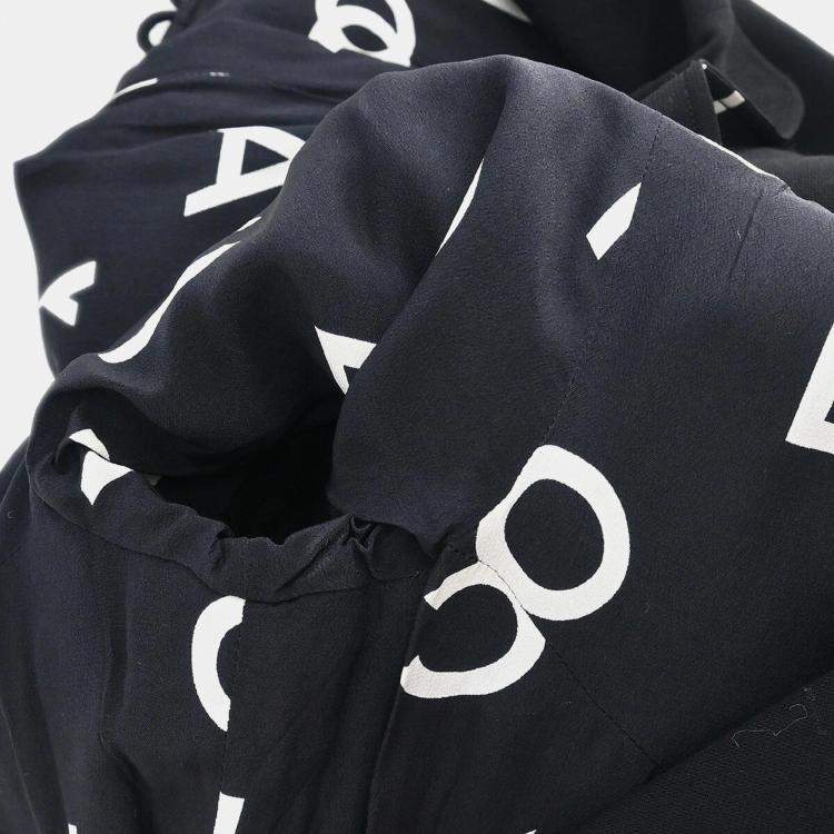 Pre Owned Chanel Black Wool Dress Women Size 34