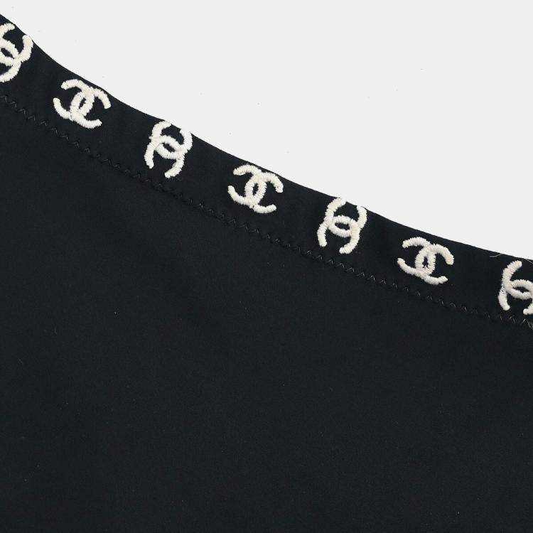 Pre Owned Chanel Short Sleeve T-shirt Top Black Size S