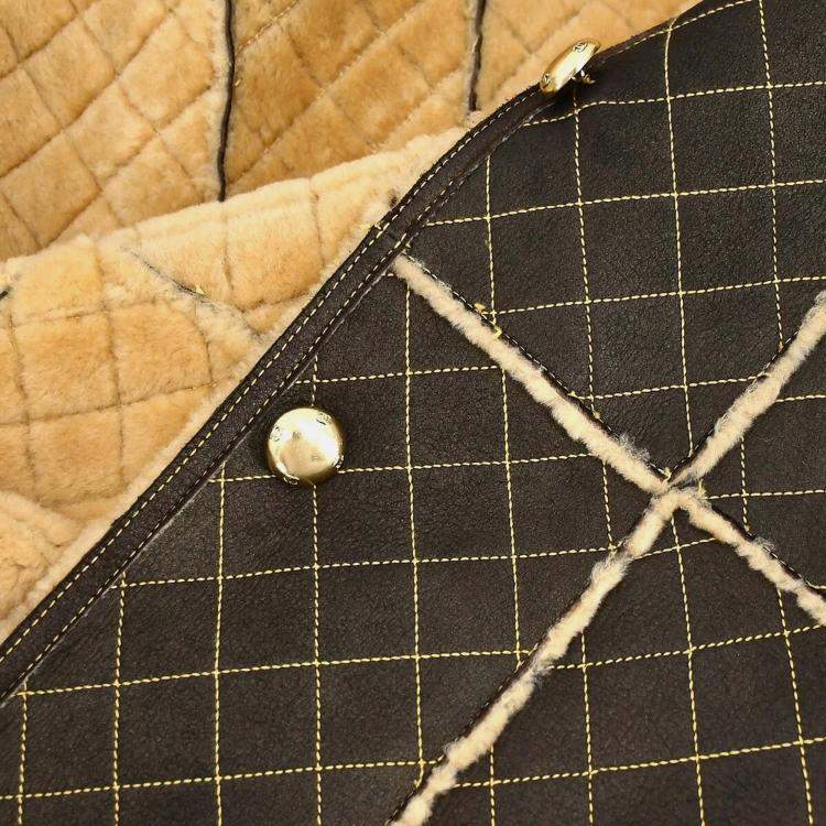 Pre Owned Chanel Brown Wool Coat Size 34