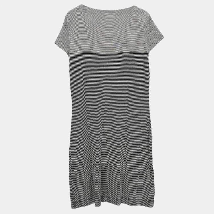 Pre Owned Chanel Dress Black White 97C FR 42