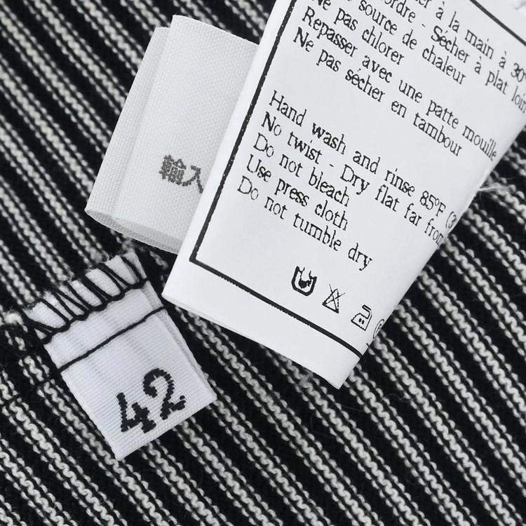 Pre Owned Chanel Dress Black White 97C FR 42
