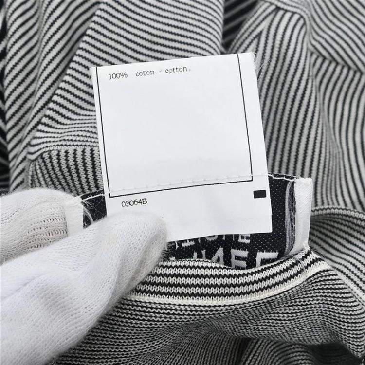 Pre Owned Chanel Dress Black White 97C FR 42