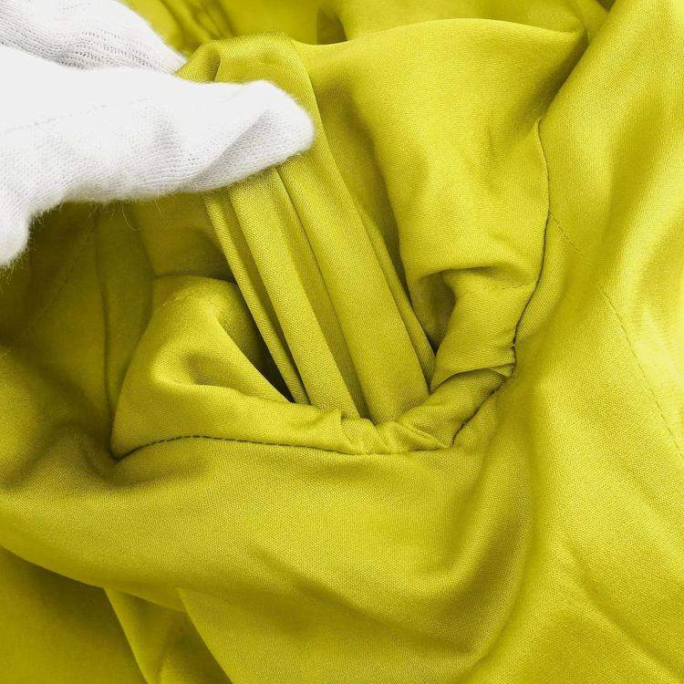 Pre Owned Chanel Single Breasted Jacket Green 26 Size L