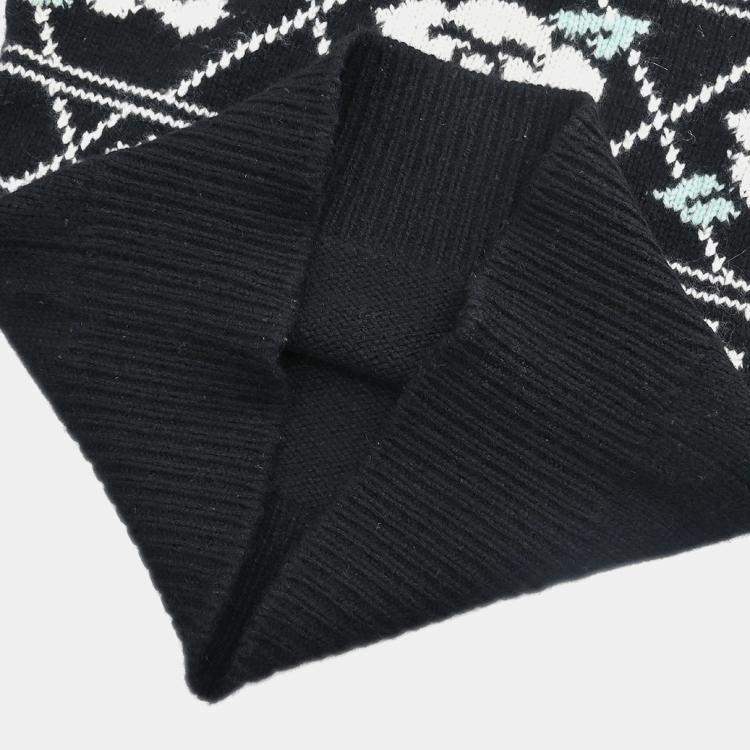 Pre Owned Chanel Sweater Top Black 95A Size M