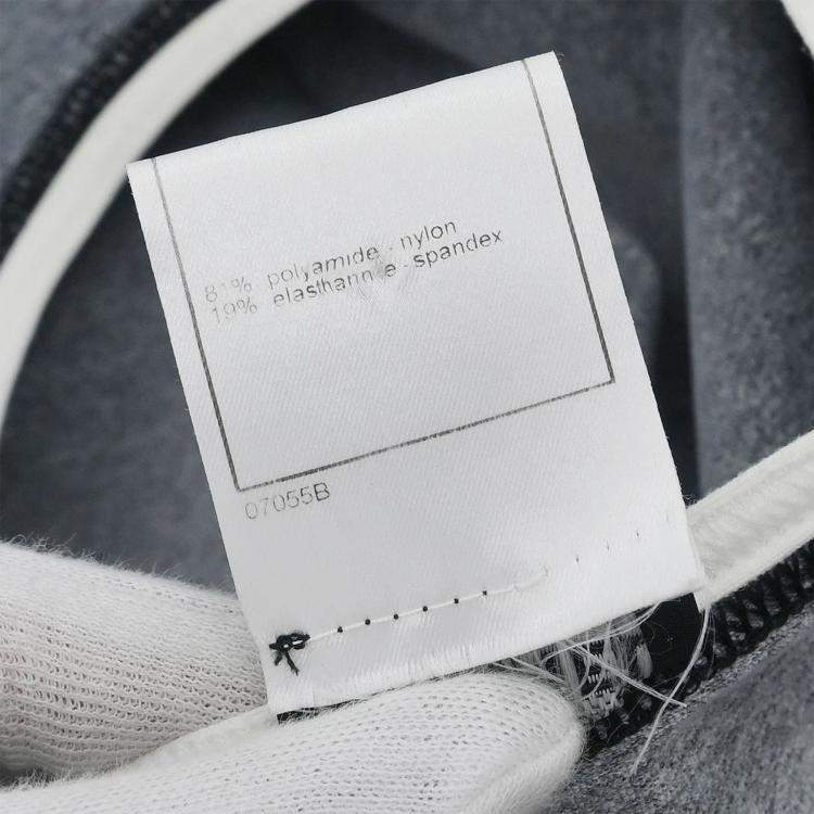 مملوكة مسبقًا فستان شانيل رمادي بأكمام قصيرة 98P مقاس 42