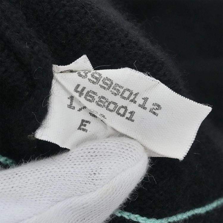 Pre Owned Chanel Ensemble Cardigan Short Sleeve Top Black  L